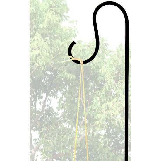 Gartenstecker Rost Gartenstecker mit Haken -  Höhe 150 cm Edelrost Gartenstecker mit Haken zum Aufhängen von Gartendeko
Höhe 15