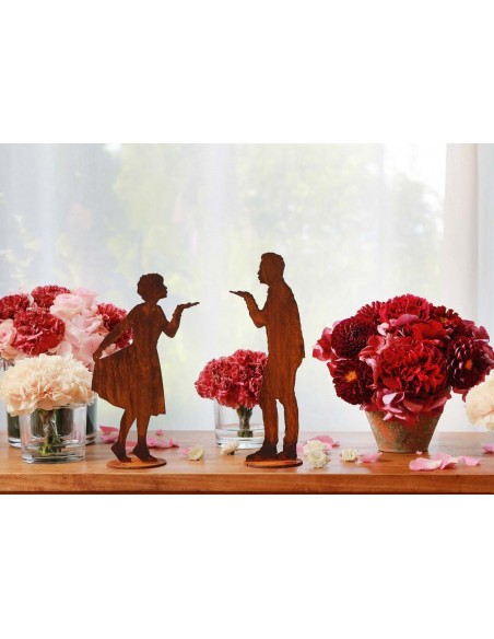 Gartendeko Rost Kleiner Jan mit Kusshand auf Platte, Höhe 27 cm 
Kleiner Jan mit Kusshand auf Platte
Höhe 27 cm
