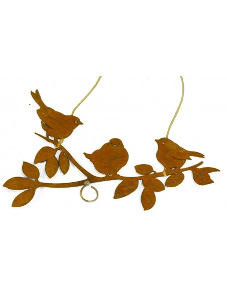 Deko Vögel zum aufhängen - fiigrane Deko aus Edelrost