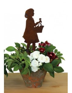 Gartendeko Rost Gartenstecker Rotkäppchen - 20 cm hoch - groß 
Höhe 20 cm
zzgl. Stecker 7 cm