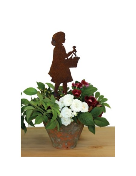 Gartendeko Rost Gartenstecker Rotkäppchen - 20 cm hoch - groß 
Höhe 20 cm
zzgl. Stecker 7 cm