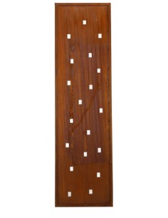 Gartendeko Rost Edelrost Sichschutzwand mit eckigen Öffnungen für Töpfe - Höhe 200 cm, Breite 60 cm 
Höhe 200 cm
Breite 60 cm