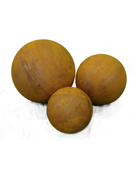 Saremo Deko Kugel Metall Rost Garten