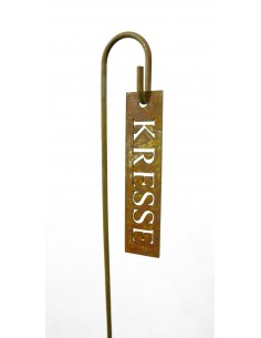 Kräuterstecker Kräuterschild - Kresse Länge: 10cm
Breite: 2cm
 2