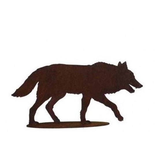 Gartendeko Rost Böser Wolf Figur - 41cm breit - mittel Das Rotkäppchen war nur auf dem Weg zu seiner Großmutter als dann der bös