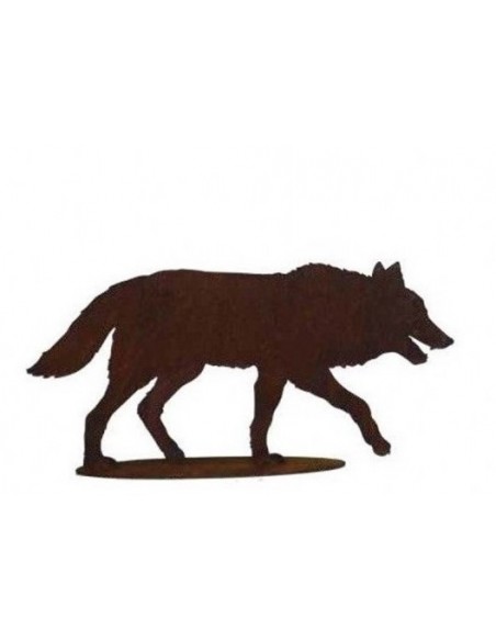 Gartendeko Rost Böser Wolf Figur - 41cm breit - mittel Das Rotkäppchen war nur auf dem Weg zu seiner Großmutter als dann der bös