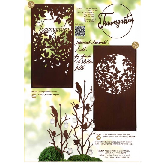 Feuerschalen GRATIS - Deko Katalog 2021 - Gartendeko - Sichtschutz und schöne Sprüche Kostenloser Deko Katalog vom Metallmichl f