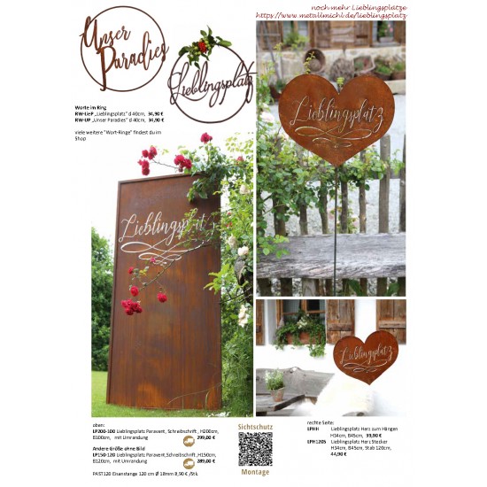 Feuerschalen GRATIS - Deko Katalog 2021 - Gartendeko - Sichtschutz und schöne Sprüche Kostenloser Deko Katalog vom Metallmichl f