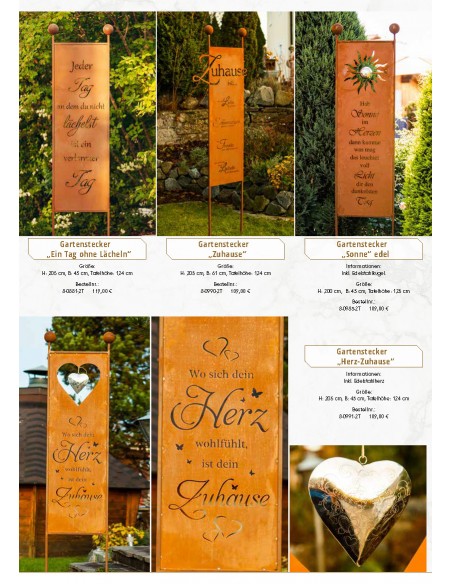 Feuerschalen GRATIS - Deko Katalog 2021 - Gartendeko - Sichtschutz und schöne Sprüche Kostenloser Deko Katalog vom Metallmichl f