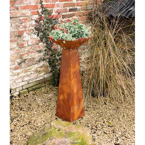 Säule Trapez - inkl. Schale - groß - Höhe 116,5 cm