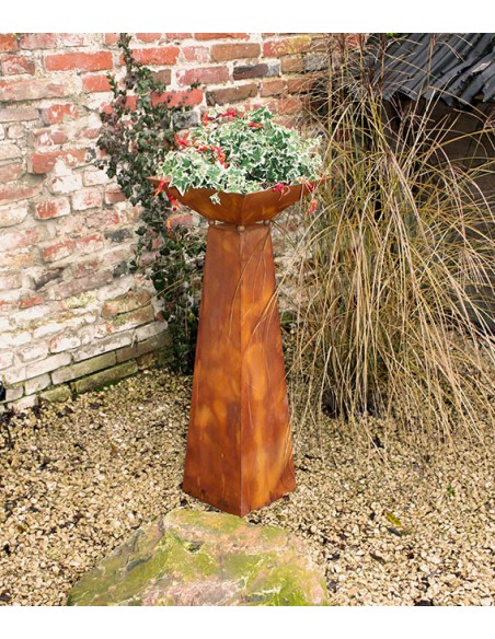 Säule Trapez - inkl. Schale - groß - Höhe 116,5 cm