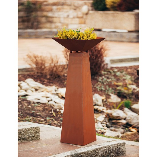 Säule Trapez - inkl. Schale - groß - Höhe 116,5 cm