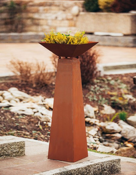 Säule Trapez - inkl. Schale - groß - Höhe 116,5 cm