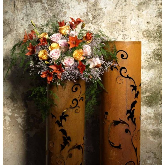 Winterdeko Rostige Säule Barock 120 cm - runde Rostsäule 

Höhe 120 cm
Durchmesser 27 cm
toller Effekt, wenn die Säule beleu