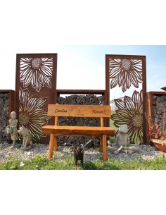 Paravent Gerbera offen 200 cm hoch 2