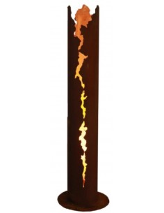 Gartendeko Rost Runde Rost Säule Ferraio Höhe 145 cm, Ø 20 cm inkl. Standfuß - groß 
Höhe 145 cm
Durchmesser 20 cm
