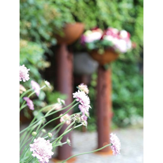 Gartendeko Rost Runde Rost Säule Ferraio Höhe 145 cm, Ø 20 cm inkl. Standfuß - groß 
Höhe 145 cm
Durchmesser 20 cm
