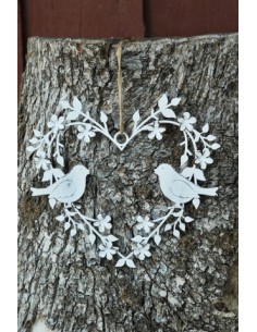 Gartendeko Blütenherz - Miro - Weiß Höhe 18 cm 
Höhe 18 cm
Breite 20 cm 2