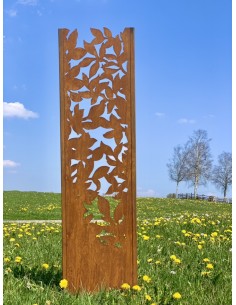 Start Deko Stele Komorebi mit Blattausschnitten - Höhe 150 cm  2