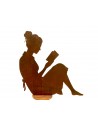 Menschen und Silhouetten Dekofigur lesende Frau mit Buch - Höhe 80 cm - groß 
Höhe 80 cm
Länge 93 cm
aus sehr dickem 3 mm Sta
