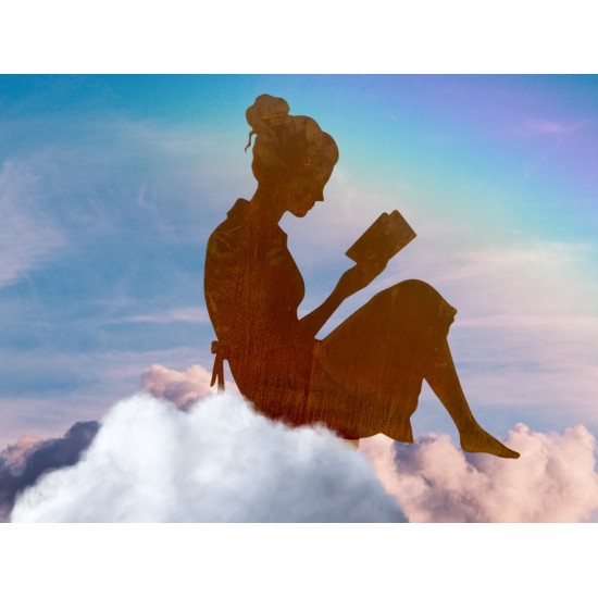 Menschen und Silhouetten Dekofigur lesende Frau mit Buch - Höhe 80 cm - groß 
Höhe 80 cm
Länge 93 cm
aus sehr dickem 3 mm Sta