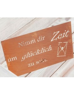 Nimm dir Zeit um glücklich zu sein - Spruch 2