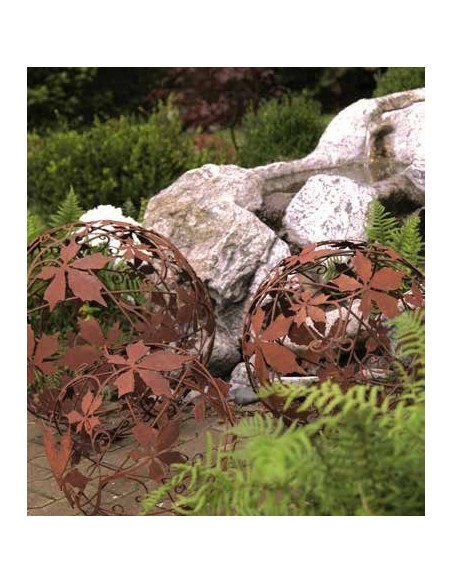 40 cm Kugeln Wilder Wein Deko Kugel Ø 40 cm - Metallkugel mit Weinblätter als Herbstliche Deko Idee 
Wilder Wein Kugel
d 40cm
