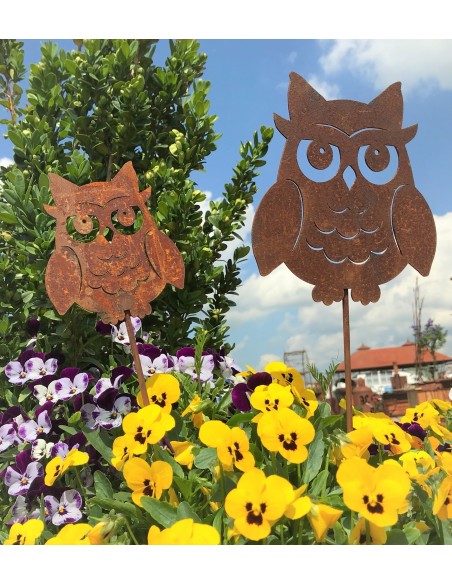 Deko Eulen Edelrost Deko Kauz Gartenstecker - groß - Höhe15 cm - Metall Eule Garten Liebevoller Edelrost Kauz / Eule aus Metall  Deko Eulen Edelrost Deko Kauz Gartenstecker - groß - Höhe15 cm - Metall Eule Garten Liebevoller Edelrost Kauz / Eule aus Metall