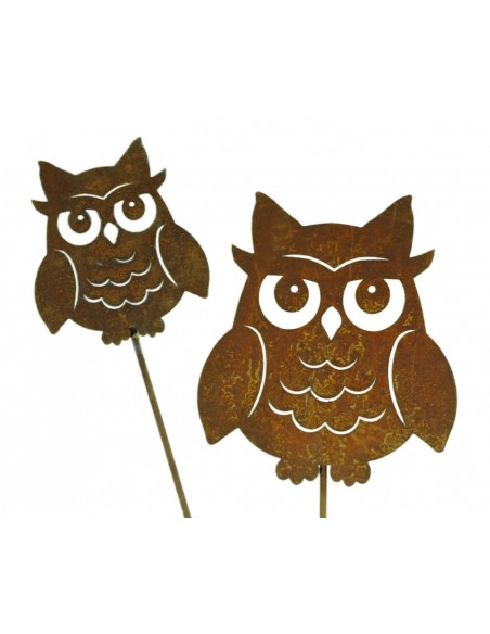 Deko Eulen Edelrost Deko Kauz Gartenstecker - groß - Höhe15 cm - Metall Eule Garten Liebevoller Edelrost Kauz / Eule aus Metall  Deko Eulen Edelrost Deko Kauz Gartenstecker - groß - Höhe15 cm - Metall Eule Garten Liebevoller Edelrost Kauz / Eule aus Metall