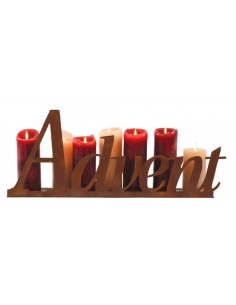 Advent Kerzentablett Advent - Schriftzug mit Platte 60cm lang, 
"Advent" Schriftzug mit Platte 60cm lang,
hinten auf die Platt