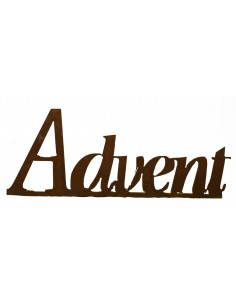 Advent Kerzentablett Advent - Schriftzug mit Platte 60cm lang, 
"Advent" Schriftzug mit Platte 60cm lang,
hinten auf die Platt 2