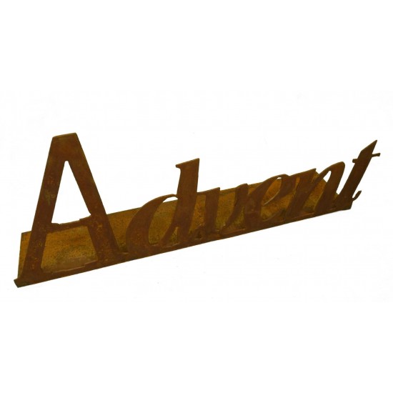 Advent Kerzentablett Advent - Schriftzug mit Platte 60cm lang, 
"Advent" Schriftzug mit Platte 60cm lang,
hinten auf die Platt