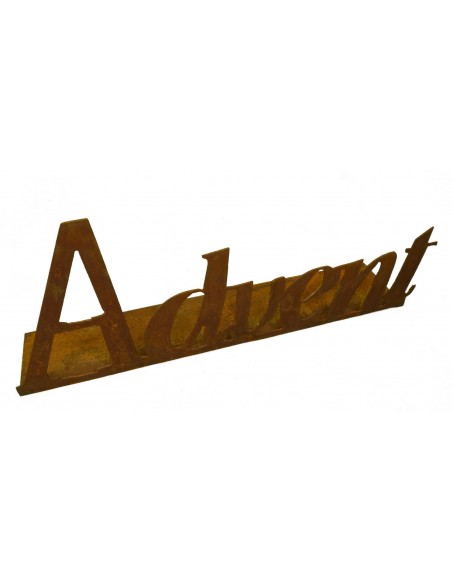 Advent Kerzentablett Advent - Schriftzug mit Platte 60cm lang, 
"Advent" Schriftzug mit Platte 60cm lang,
hinten auf die Platt