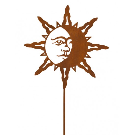 Gartenstecker Sonne und Mond - Durchmesser 40 cm