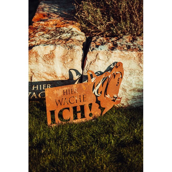 Rostschild - Hier wache ich - Breite 68,5 cm