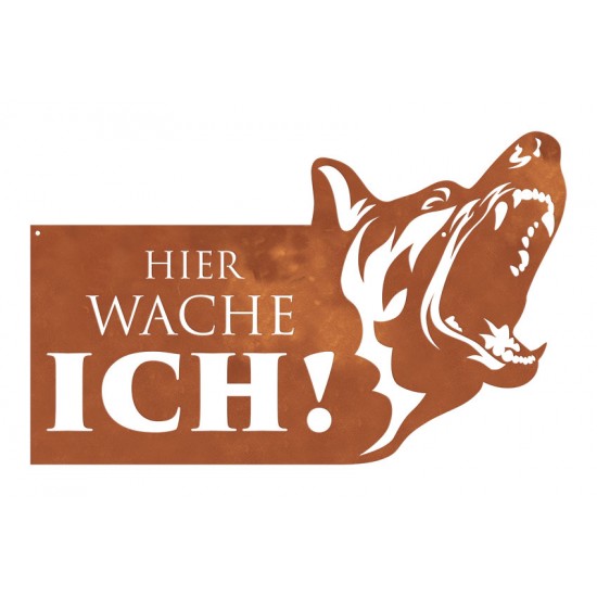 Rostschild - Hier wache ich - Breite 68,5 cm