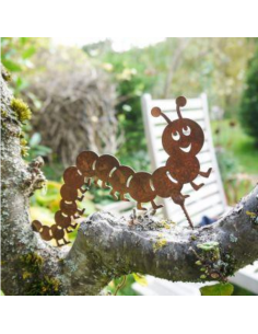 Käfer - Biene und Co als Gartendeko Figuren lustige Tausendfüssler Figur als Gartendeko - 28 cm lang - Mit Schraube 
dieser lus 2
