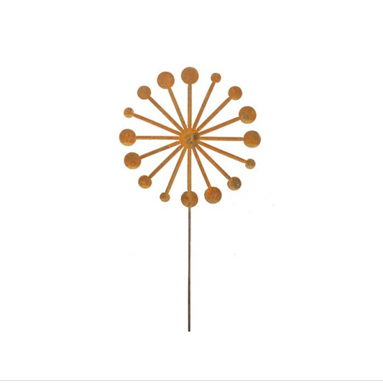 Start Pusteblume (flach) als Gartenstecker - Ø 30 x 120 cm Höhe 