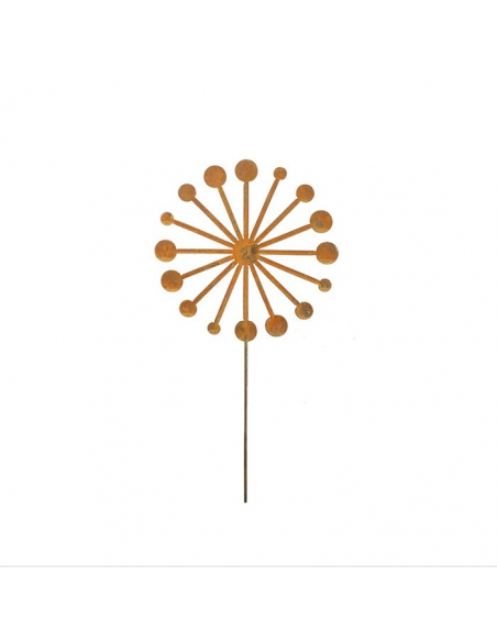 Start Pusteblume (flach) als Gartenstecker - Ø 30 x 120 cm Höhe 