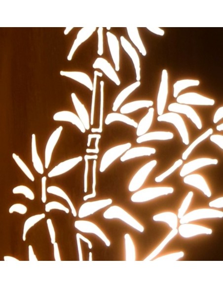 Mandelförmige Säulen Bambus Rostsäule in Mandelform - Höhe 100 cm - Breite 50 cm Diese Rostsäule ist ein Hingucker für alle fern