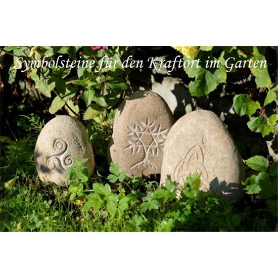 Symbolstein - keltischer Baum - Natur - Ø 10 cm