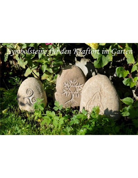 Symbolstein - keltischer Baum - Natur - Ø 10 cm Symbolstein - keltischer Baum - Natur - Ø 10 cm