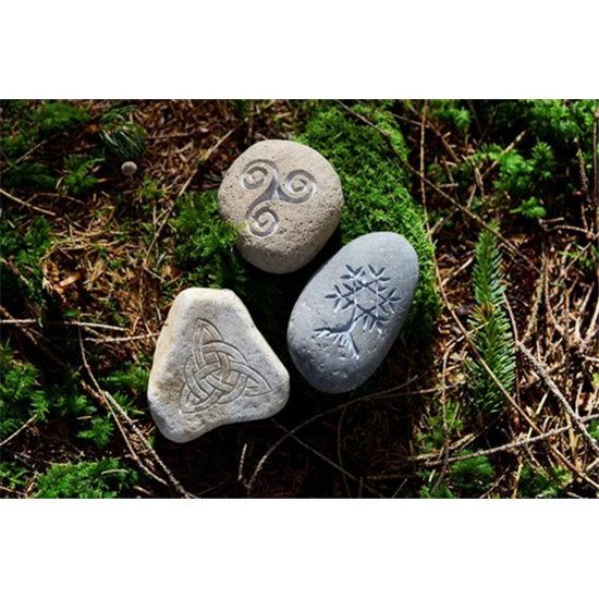 Symbolstein - keltischer Baum - Natur - Ø 10 cm