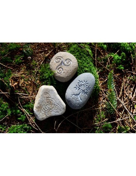 Symbolstein - keltischer Baum - Natur - Ø 10 cm Symbolstein - keltischer Baum - Natur - Ø 10 cm