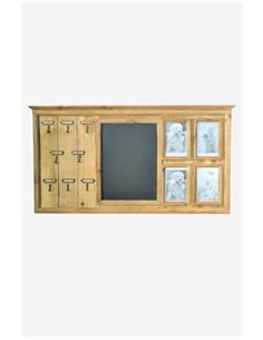 Schlüsselboard braun - 86 cm breit