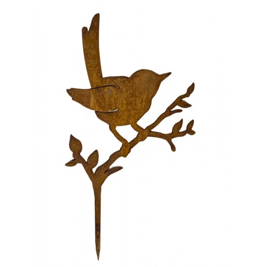 Gartendeko Rost Deko Vogel - Amsel auf Hagebuttenast - zum Einstecken in Weichholz - Höhe 26 cm Breite 21 cm 
Höhe 31 cm
Breit