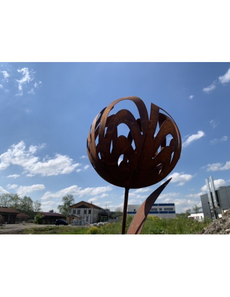 Gartenstecker Gartenstecker Kugelblume - Ø 22 cm - Gesamthöhe 130 cm Edelrost Gartenstecker Kugelblume

Durchmesser Kugelblüte