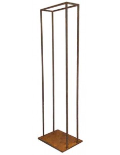 Gartendeko Rost Schlichter Kaminholz Stapler - Frame - 121 cm hoch - groß 
massiver und moderner Kaminholzregal Frame gibt dein