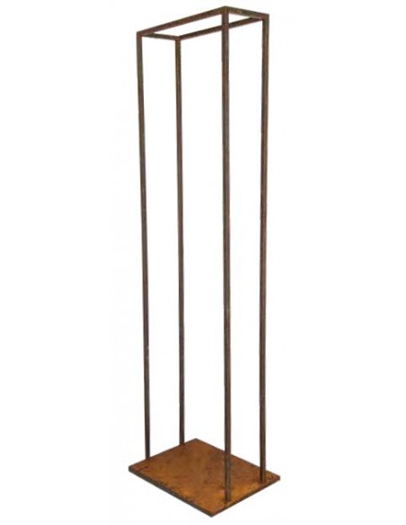 Gartendeko Rost Schlichter Kaminholz Stapler - Frame - 121 cm hoch - groß 
massiver und moderner Kaminholzregal Frame gibt dein