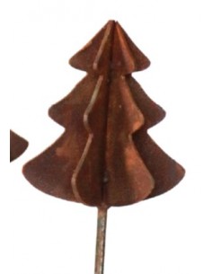 Weihnachtsbaum Metall und Edelrost Mini Tanne 3D als Gartenstecker - Höhe 16 cm - Edelrost Weihnachtsdeko 
Höhe 16 cm
zzgl. St